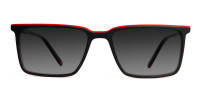 Black Rectangle Sunglasses-1