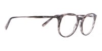 Salvatore Ferragamo SF2123 Retro Round Glasses Grey Horn-1