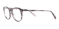 Salvatore Ferragamo SF2123 Retro Round Glasses Grey Horn-1