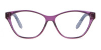 Salvatore Ferragamo SF2836 Women's Cat Eye Glasses Purple-1