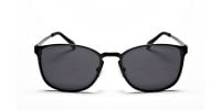 Gunmetal Grey Round Wayfarer Sunglasses - 2