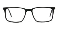 Designer Black Glasses Rectangular - 1