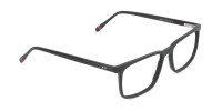 Designer Matte Black Optical Glasses - 1