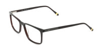 Designer Dark Brown Glasses Rectangular - 1