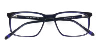 Designer Navy Blue Glasses Rectangular - 1