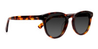 black and red round tortoiseshell full-rim dark grey tinted sunglasses frames-1