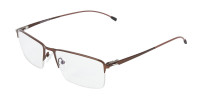 Brown Semi-Rim Glasses with Spring Hinges-1