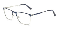 Blue Metal Eyeglass Frames-1