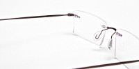 Rimless Glasses in Brown for Men & Women- 1