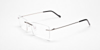 Rimless Glasses in Silver for Men & Women - 1