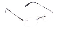 Classic Designer Black Rimless Glasses-1