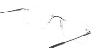 Classic Designer Black Rimless Glasses-1