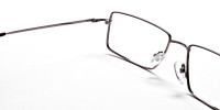 Rectangular Glasses in Gunmetal - 1