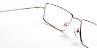 Rectangular Glasses in Silver, Eyeglasses -1