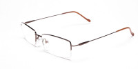 Smart Brown Rectangular Glasses-1