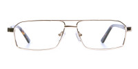 Gold Rectangular Glasses, Eyeglasses