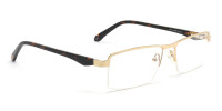 modern reading glasses in gold & tortoiseshell frame-1