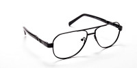 Black Aviator Glasses, Eyeglasses