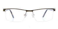 Rectangular Glasses in Gold, Eyeglasses -1