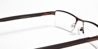 Brown Rectangular Glasses, Eyeglasses 