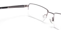 Gunmetal Rectangular Glasses, Eyeglasses