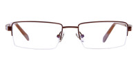 Brown Rectangular Glasses, Eyeglasses