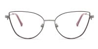 Vintage Metal Cat Eye Glasses-1