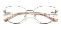 Gold Cat Eye Glasses-1