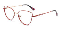 red cat eye glasses-1