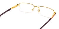 brown rectangular half rim rectangular glasses frames-1