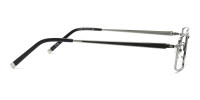 rectangular eyeglasses metal frames-1