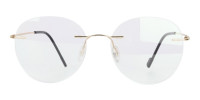 Rimless Round Glasses Gold -1