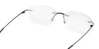 black wayfarer rimless wayfarer glasses frames-1