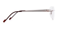 brown wayfarer rimless glasses frames-1