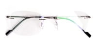 gunmetal wayfarer rimless glasses frames-1