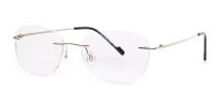 silver wayfarer rimless glasses frames-1