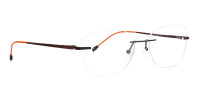 brown cateye rimless wayfarer glasses frames-1
