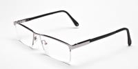 Smart Half-Rim Glasses Gunmetal & Silver  -1