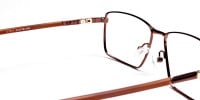 Rectangular Styled Glasses in Brown