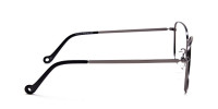 Gunmetal Square Glasses, Eyeglasses