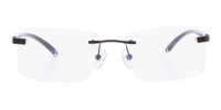 Frameless Glasses Black & Silver, Glasses UK-1