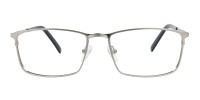 Silver Full-Rimmed Rectangular Glasses-1