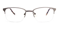 rectangular gunmetal half-rim-glasses frames-1