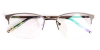 rectangular gunmetal half-rim-glasses frames-1