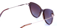 Jewelled Brown Cat Eye Sunglasses -2