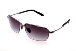 Cool Gunmetal Sunglasses in Half Rimmed Design - 2