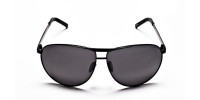 Luxurious Aviator Sunglasses in Black - 2