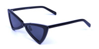 Black Triangle Cat-Eye Sunglasses