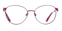 Ted Baker TB2243 Elvie Classic Round Glasses Burgundy Women-1