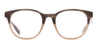 TED BAKER TB8197 Cade Glasses Classic Round in Grey Horn-1